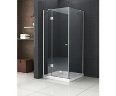 Duschkabine RECREO 100 x 100 x 190 cm - Klarglas