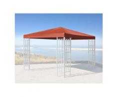 Ersatzdach für Rank Pavillon 3x3m Terra / Rotorange RAL 2001 Ersatzbezug Pavillondach