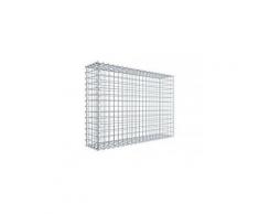 Gabione 100 cm x 70 cm x 20 cm (l x h x t), Maschenweite 5 cm x 5 cm, Spirale
