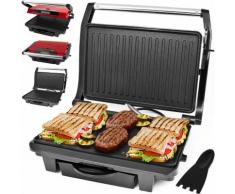 Monzana® Kontaktgrill / Panini Maker mit zwei Grillplatten antihaftbeschichtet