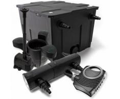 Set: Bio Teichfilter 60000l 18W UVC Teichklärer 80W Pumpe Springbrunnenpumpe Skimmer