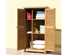 Gartenschrank aus Holz mit Außenbehälter Utile 4