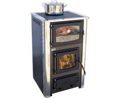 ABC - eek a Kaminofen mit Backfach und Herdplatte Concept 2 Air Mini Holzofen 10 kW Kamin Ofen Holz