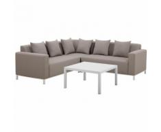 Lounge Set beige 5-Sitzer BELIZE