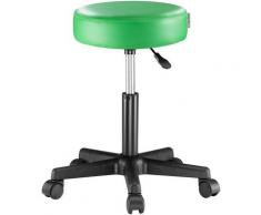 Casaria Rollhocker Höhenverstellbar 360° Drehbar 10cm Polsterung Arbeitshocker Drehhocker