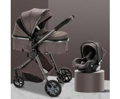 3 in 1 Kinderwagen Sets, Kombi-Kinderwagen incl. Babywanne Buggy