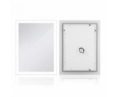 Kühles-Weiß LED Badezimmerspiegel Wandspiegel 90*70cm