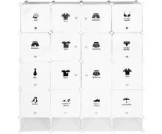 Kleiderschrank Kunststoff Steck-kleiderschrank Portable Garderobe Schrank DIY Garderobe Schuhregal