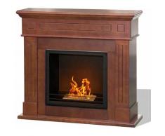 Bioethanol-Standkamin 'Cambridge' aus Holz 3,5 kW Modernes Dekor -Walnuss
