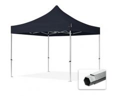 3x3 m Faltpavillon TOOLPORT, PROFESSIONAL Alu 40mm, feuersicher, schwarz - schwarz