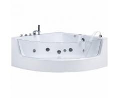 Whirlpool-Badewanne Eckmodell mit LED MARINA