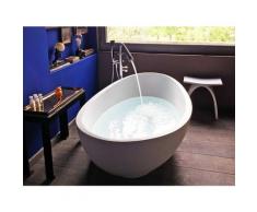 Freistehende Badewanne Vicenza aus Mineralguss in glänzend von Bädermax