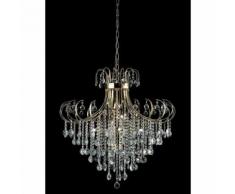 Rosina 8 Bulbs Pendelleuchte Gold / Kristall