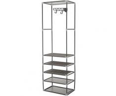 2 in 1 Kleiderständer mit Schuhregal Hängendes Lagerregal Schlafzimmer Schrankstütze 55 * 36 * 175