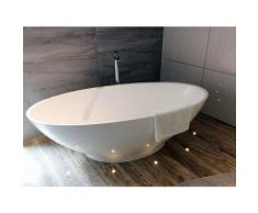 Freistehende Badewanne Barletta aus Mineralguss in matt von Bädermax