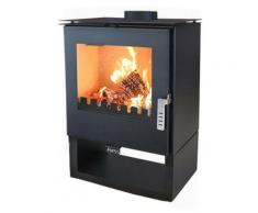 EEK A+ Kaminofen Holz Rheia Holzofen 5 kW Kamin Ofen Dauerbrandofen Werkstattofen Schwedenofen