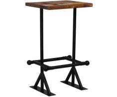 Bartisch Altholz Massiv Mehrfarbig 60 X 60 X 107 Cm