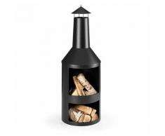 Blumfeldt - Westeros Gartenofen Terrassenofen Holzofen Ø45cm Stahlblech schwarz - Schwarz