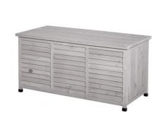 Gartenschrank Tannenholz 127 cm x 56 cm x 60 cm - hellgrau - Outsunny