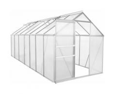 Zelsius Aluminium Gewächshaus 430 x 190 cm, 6 mm Platten, 8,17 m²