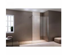 Duschabtrennung Walk-In Dusche Nano Echtglas EX101 - 8mm - Klarglas - Breite wählbar 1100mm