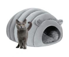 Mezheng - Warmes Katzenhaus Soft Dome Cave Kitten Bed Zwinger Gemütlicher Hundekorb Bett Indoor Pet
