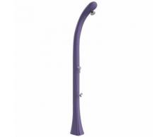 HD PE Solardusche Violett mit Fussbrause cm 22,7x16,7x215 ARKEMA DESIGN - prodotto made in Italy
