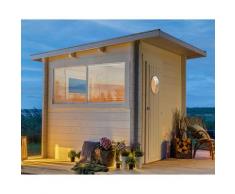 Gartensauna Holz Jussi, Outdoor Sauna 4 Personen, Außensauna Saunahaus - 70 mm Wandstärke