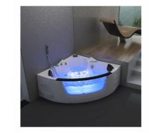 Home Deluxe - Whirlpool Badewanne Laguna L kompakt - weiß | Eckwanne, Whirlwanne, Indoor Jacuzzi