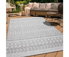 Paco Home - In-& Outdoor Teppich Balkon Terrasse Küchenteppich Modernes Boho Ethno Muster 120 cm