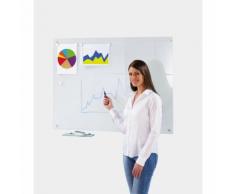 Glas Magnettafel - Außenmaße BxH: 1200 x 900 mm - weiß Magnettafel Magnettafeln
