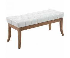 Sitzbank Ramses Kunstleder antik-hell-weiß-100 cm