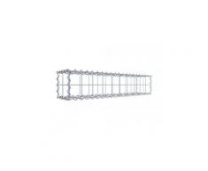 Gabione 100 cm x 20 cm x 20 cm (l x h x t), Maschenweite 10 cm x 10 cm, Spirale