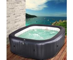 Whirlpool aufblasbar MSpa Muse OTIUM für 6 Personen 185x185x68cm In-Outdoor Pool 125 Massagedrüsen