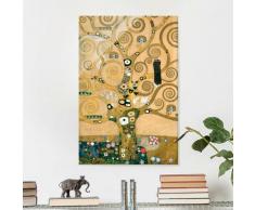 Bilderwelten - Glasbild - Kunstdruck Gustav Klimt - Der Lebensbaum - Jugendstil Hoch 3:2 Größe HxB: