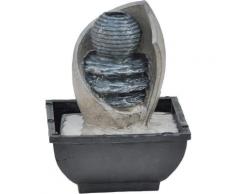 Zimmerbrunnen Sonnenaufgang, ca. 18 x 13 x 13 cm, Polyresin, grau/beige - Dehner