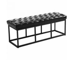 Sitzbank Amun Kunstleder-schwarz-120 cm