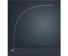 Stylishe Designer led Bogenleuchte shanghai dimmbar, grau
