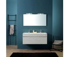 Moderne Badezimmermöbel In Grau 120 Cm Mit Doppelwaschbecken I Serie Sole