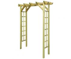 Abcrital - Gartenlaube Rosenbogen 150 x 50 x 200 cm Holz Imprägniert