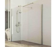 Duschwand Duschkabine 140x70 CM in Klarglas 8 mm mod. Walk In Corner H198