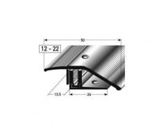 Ausgleichsprofil / Anpassungsprofil Laminat "Halifax" Höhe 12 x22 mm, 50 mm breit, 3-teilig,