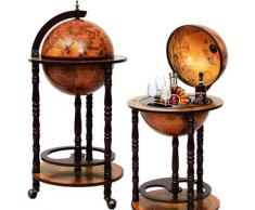 Giantex - Globusbar Hausbar Antik, Barwagen Globus Vintage, Cocktailbar Wiskybar Weltkugel mit