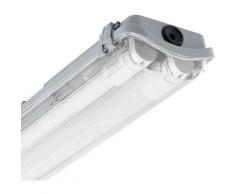 Ledkia - Set Feuchtraum Wannenleuchte mit 2 LED-Röhren 1200mm IP65 einseitige Einspeisung No