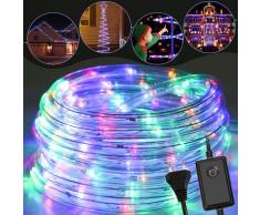 LED Lichtschlauch 10m RGB für Aussen Innen Lichterschlauch Lichterkette Lichtband Partylicht