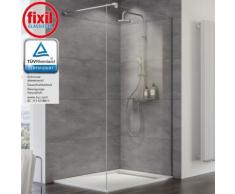 Duschwand MasterClass Walk In M10 von Schulte, 10 mm Sicherheitsglas (ESG) Klar hell inkl. fixil
