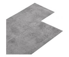 PVC Laminat Dielen 5,26 m² 2 mm Zementbraun Braun - Vidaxl