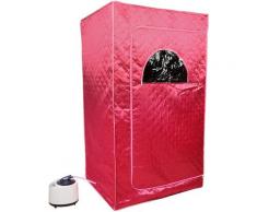 1000W Mobile Dampfsauna Wärmekabine Saunakabine Sitzsauna Heimsauna -2.5L 100*80*170cm(rot)