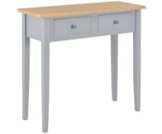 Vidaxl - Frisiertisch Konsolentisch 79x30x74cm Grau Grau