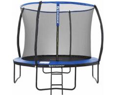 Songmics - Trampolin Ø305cm, rundes Gartentrampolin mit Sicherheitsnetz, Leiter, gepolsterten